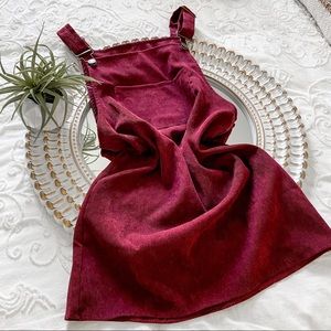 Corduroy Overall Dress